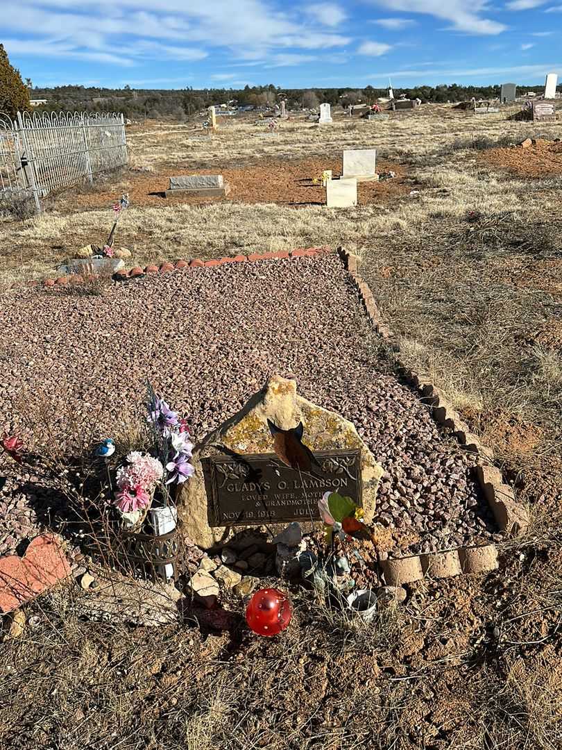 Gladys O. Bloomfield Marable Lambson's grave. Photo 2