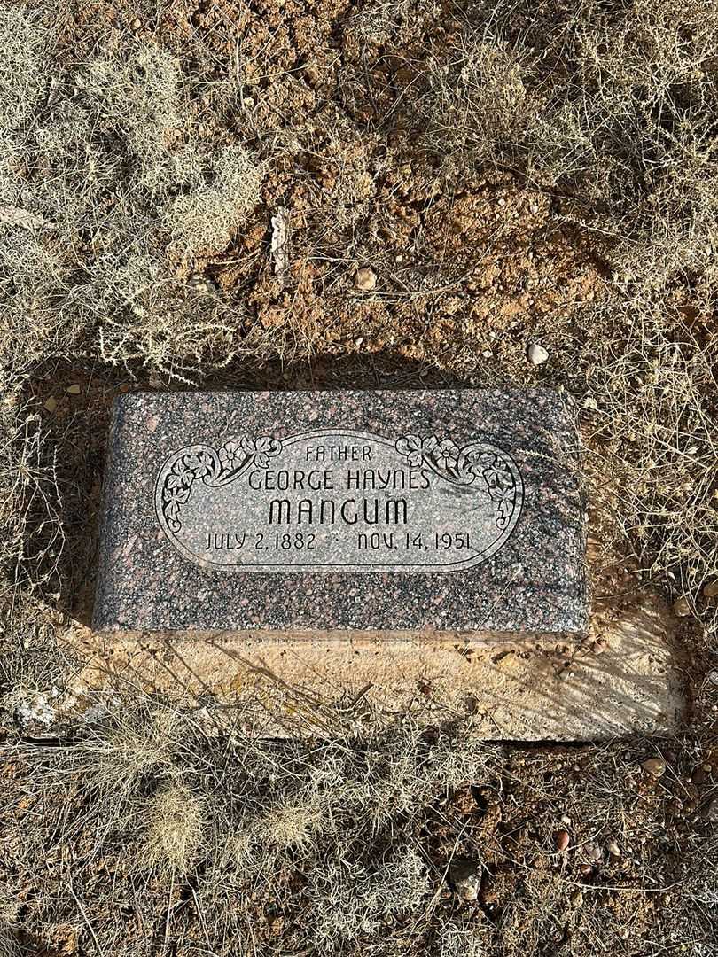 George Haynes Mangum's grave. Photo 1
