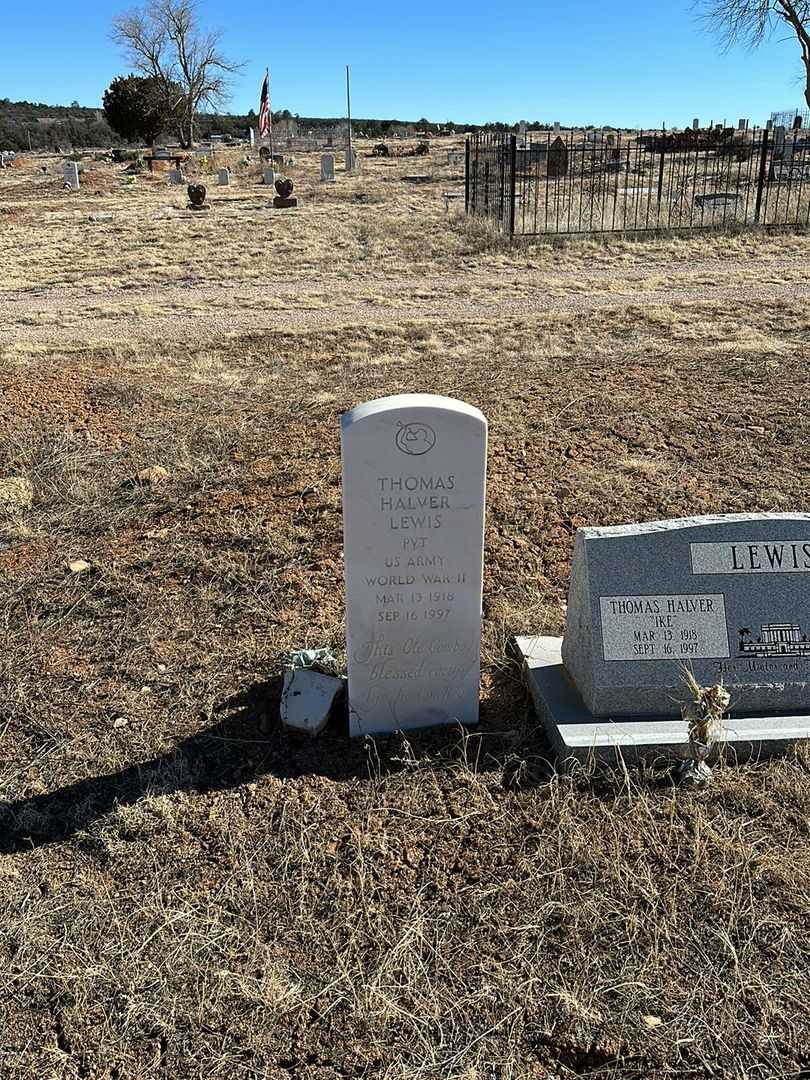 Thomas Halver "Ike" Lewis's grave. Photo 1