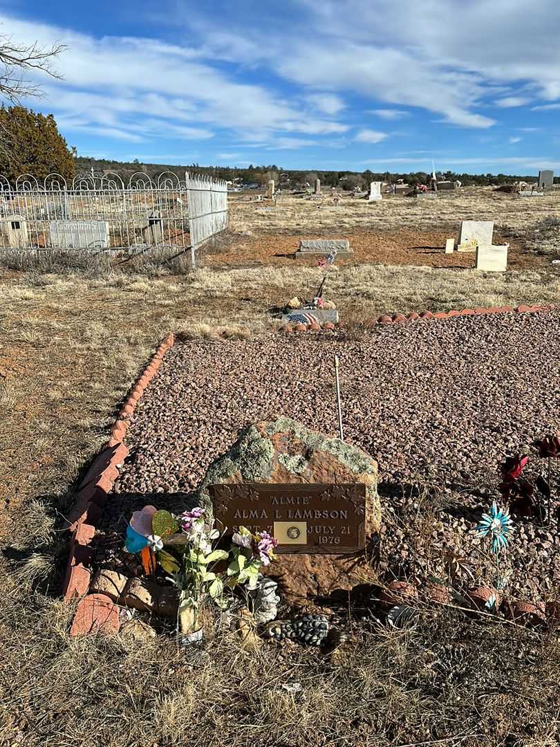Alma L. "Almie" Lambson's grave. Photo 2