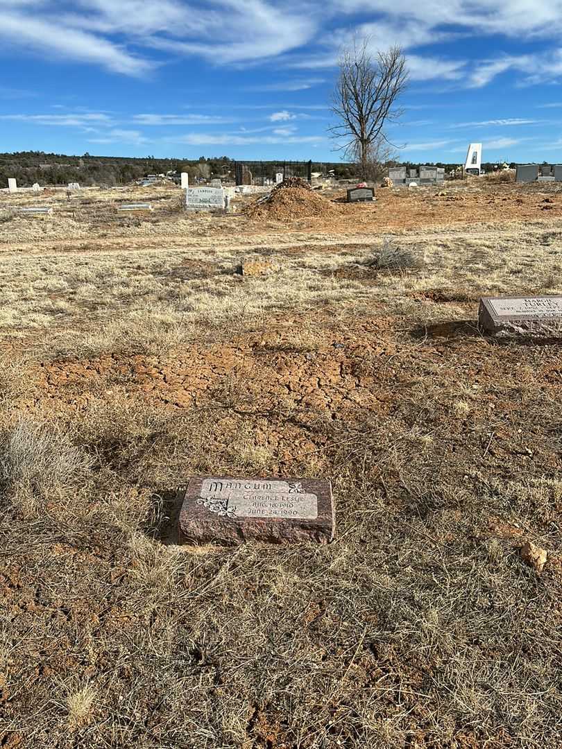 Clarence Leslie Mangum's grave. Photo 2