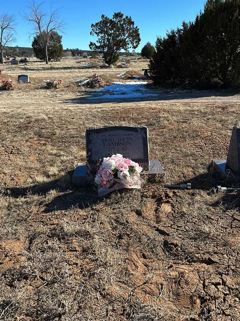Hilda Loftin Lambson's grave. Photo 2