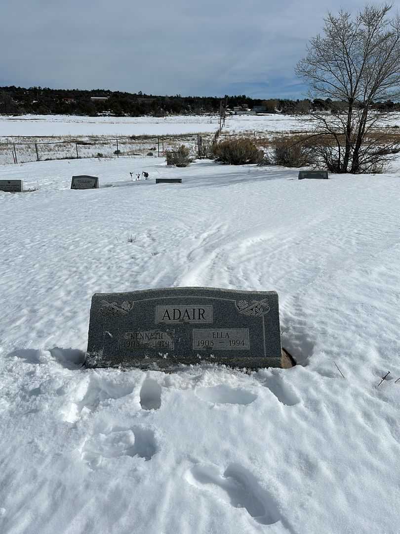 Kenneth R. Adair's grave. Photo 1