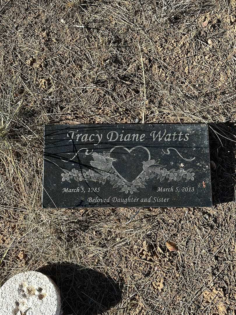 Tracy Diane Watts's grave. Photo 1