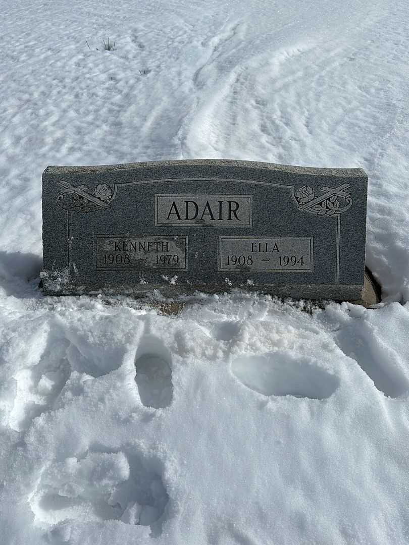 Kenneth R. Adair's grave. Photo 2