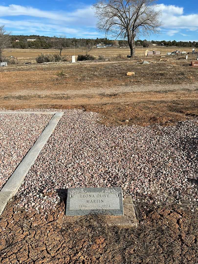 Leona Olive Martin's grave. Photo 2