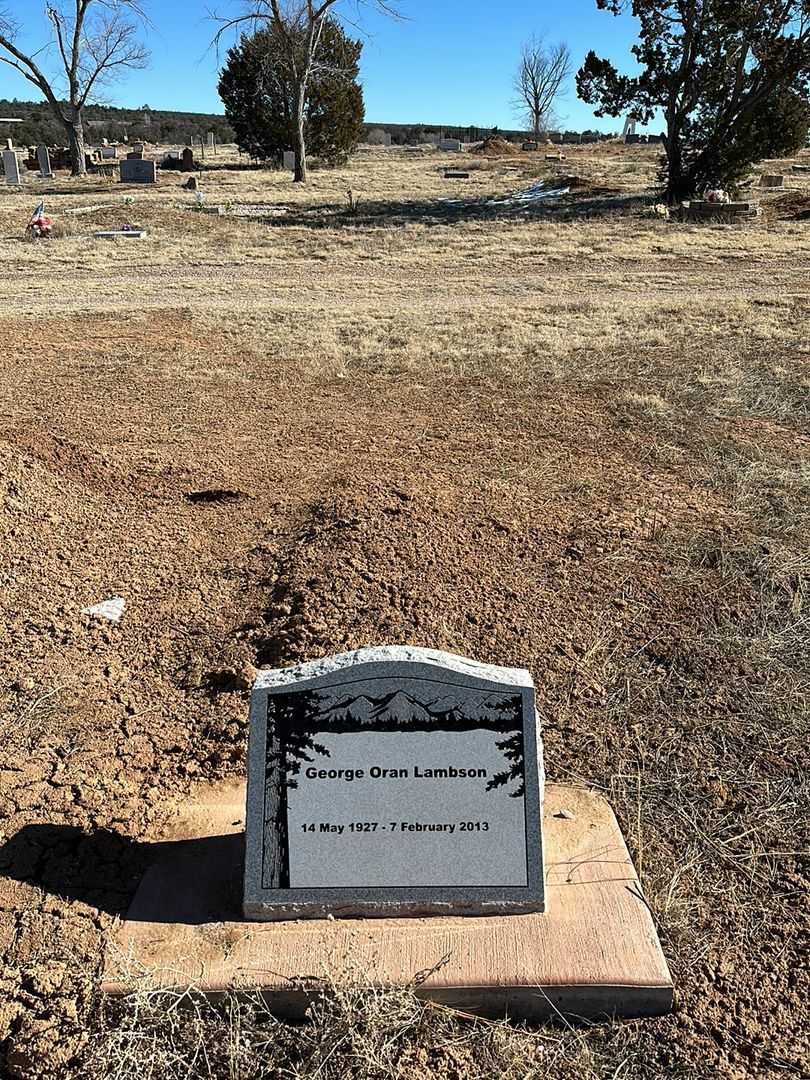 George Oran Lambson's grave. Photo 2