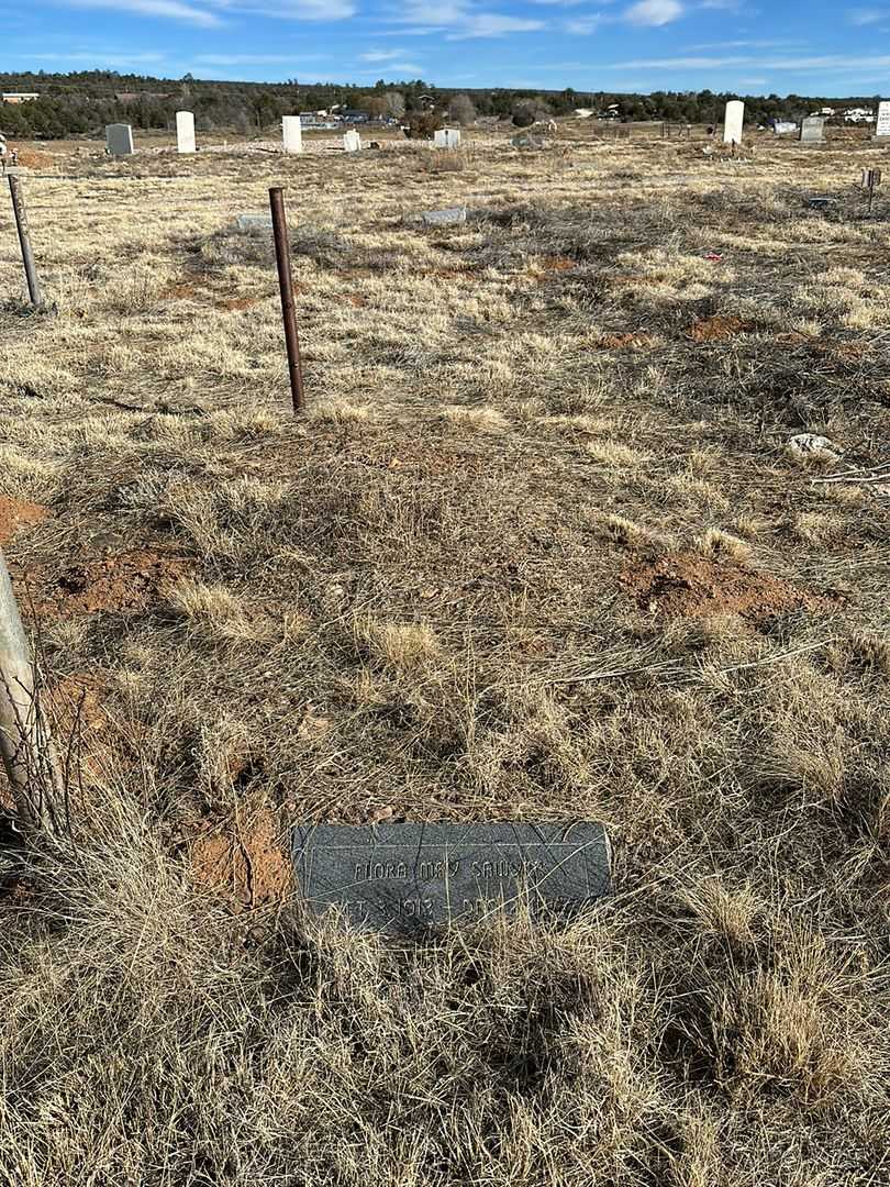 Flora May Sawyer's grave. Photo 2