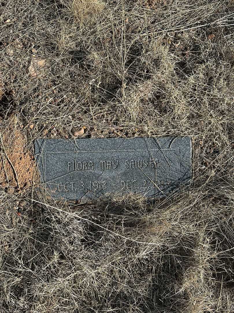 Flora May Sawyer's grave. Photo 1