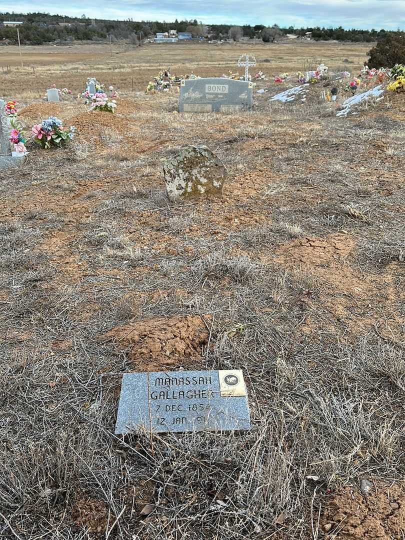 Manassah Gallagher's grave. Photo 2