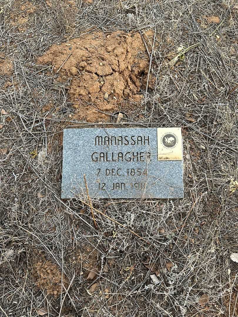 Manassah Gallagher's grave. Photo 1