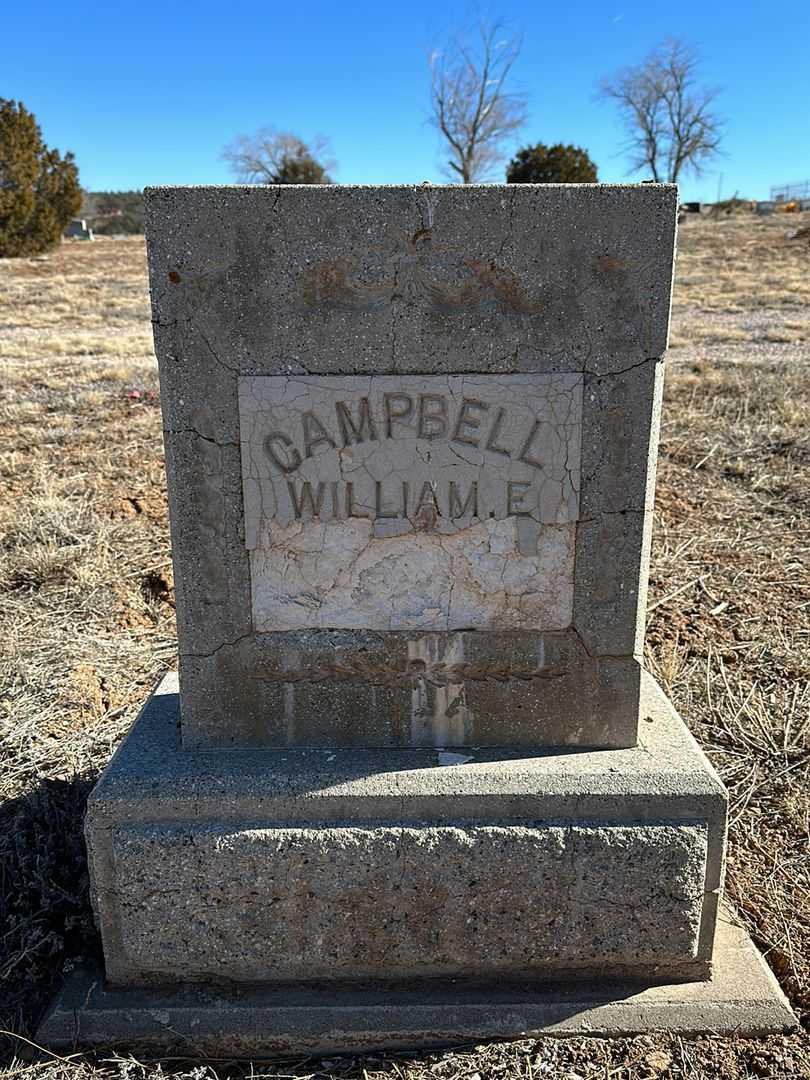William E. Campbell's grave. Photo 1