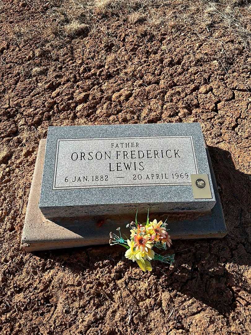Orson Frederick Lewis's grave. Photo 1