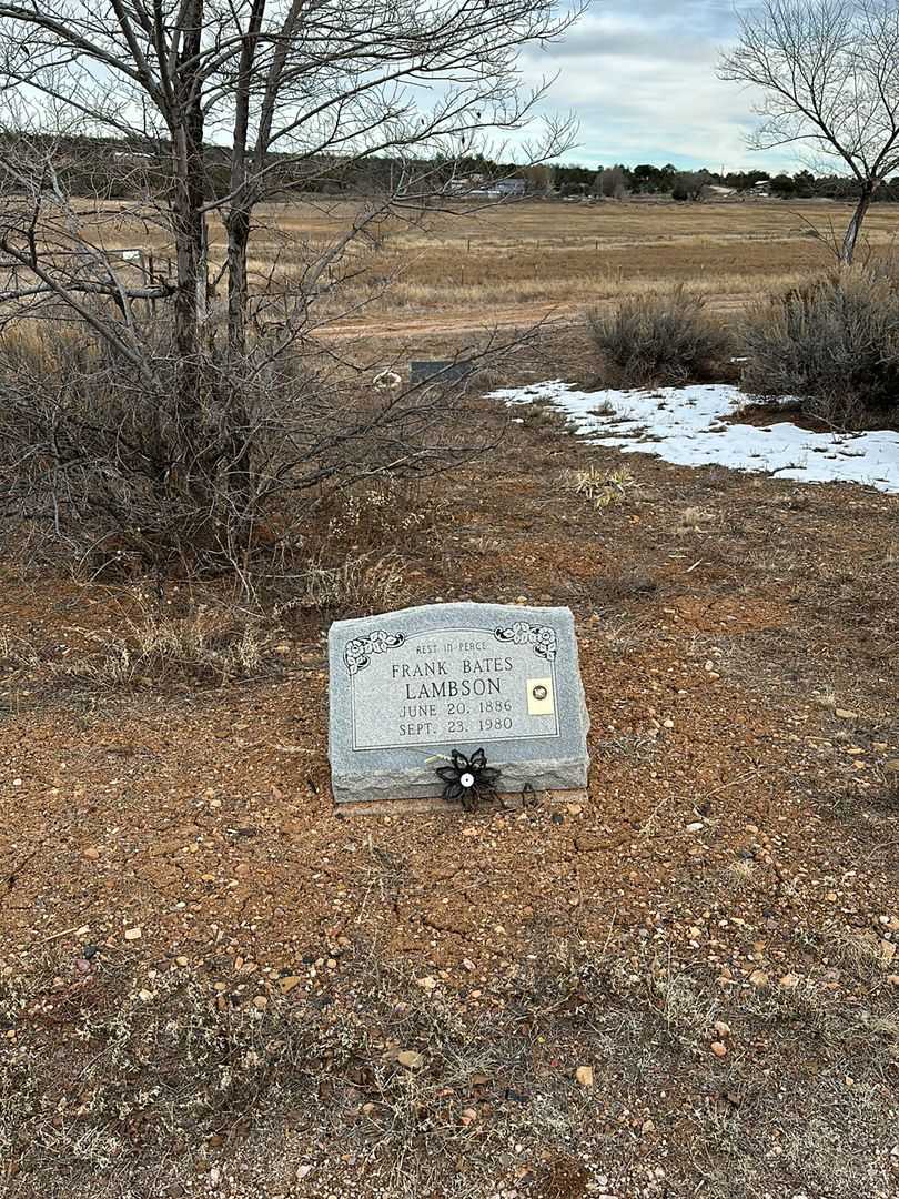 Frank Bates Lambson's grave. Photo 2