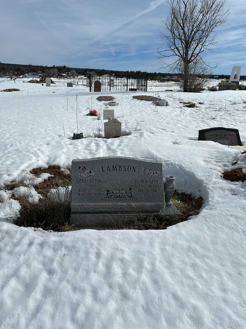 Gene Afton Lambson's grave. Photo 2