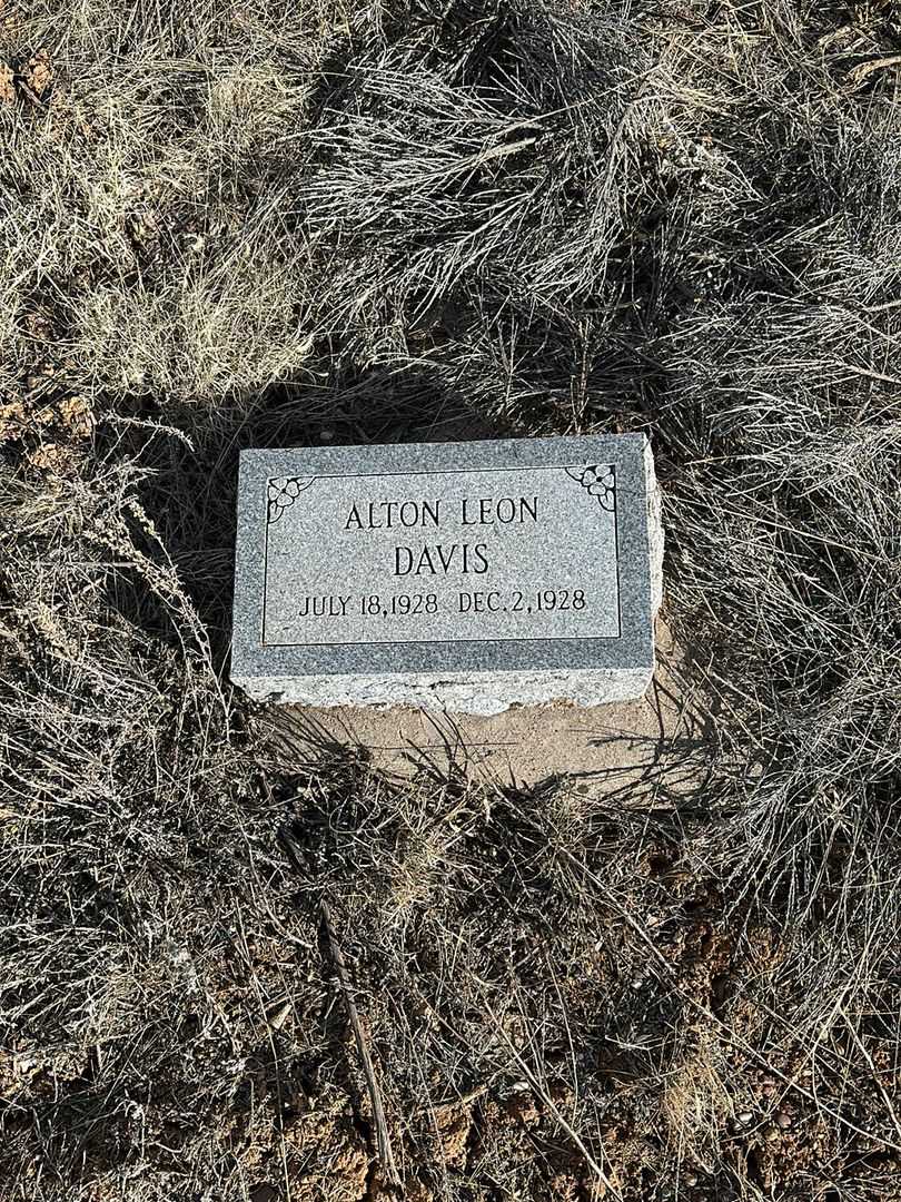 Alton Leon Davis's grave. Photo 1
