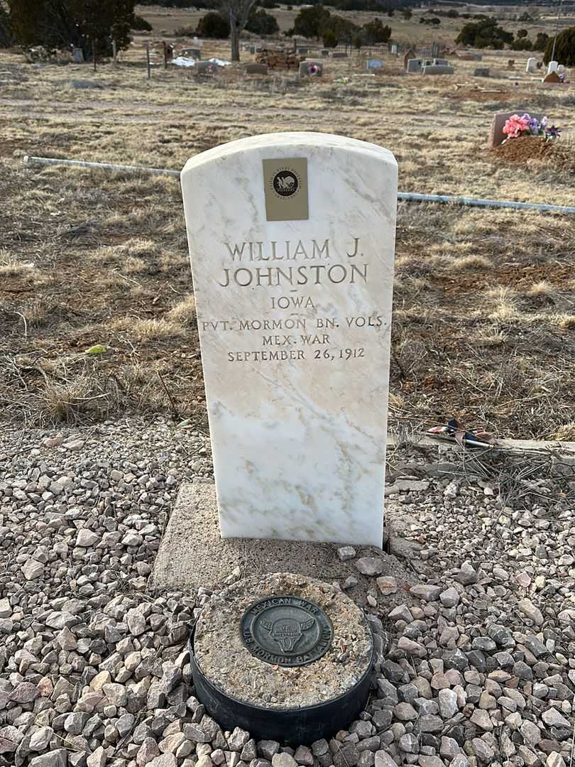 William James Johnston's grave. Photo 1