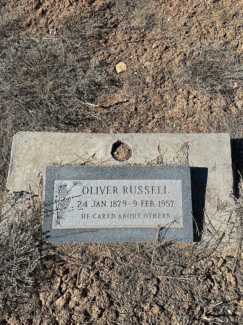 Oliver Russell's grave. Photo 1