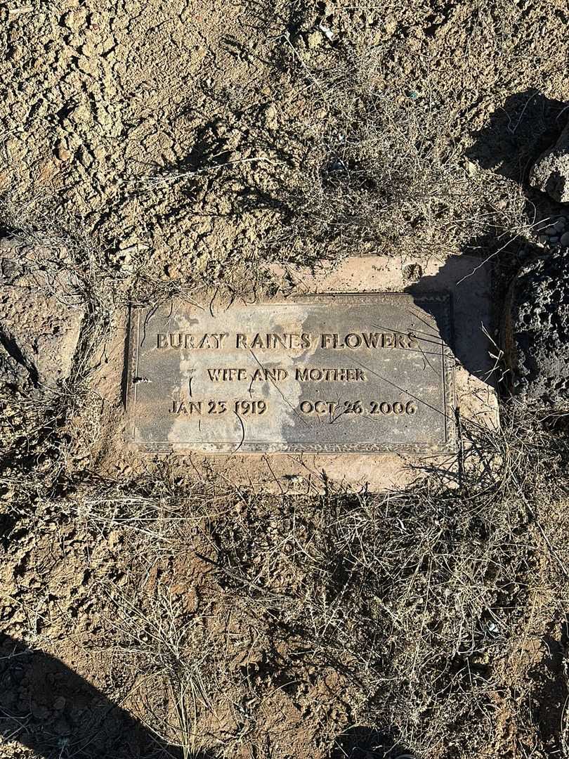 Buray Raines Flowers's grave. Photo 1