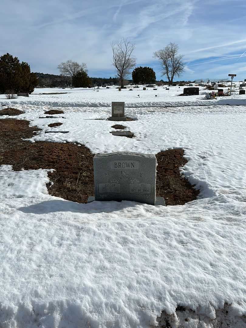 Esther Brown's grave. Photo 1