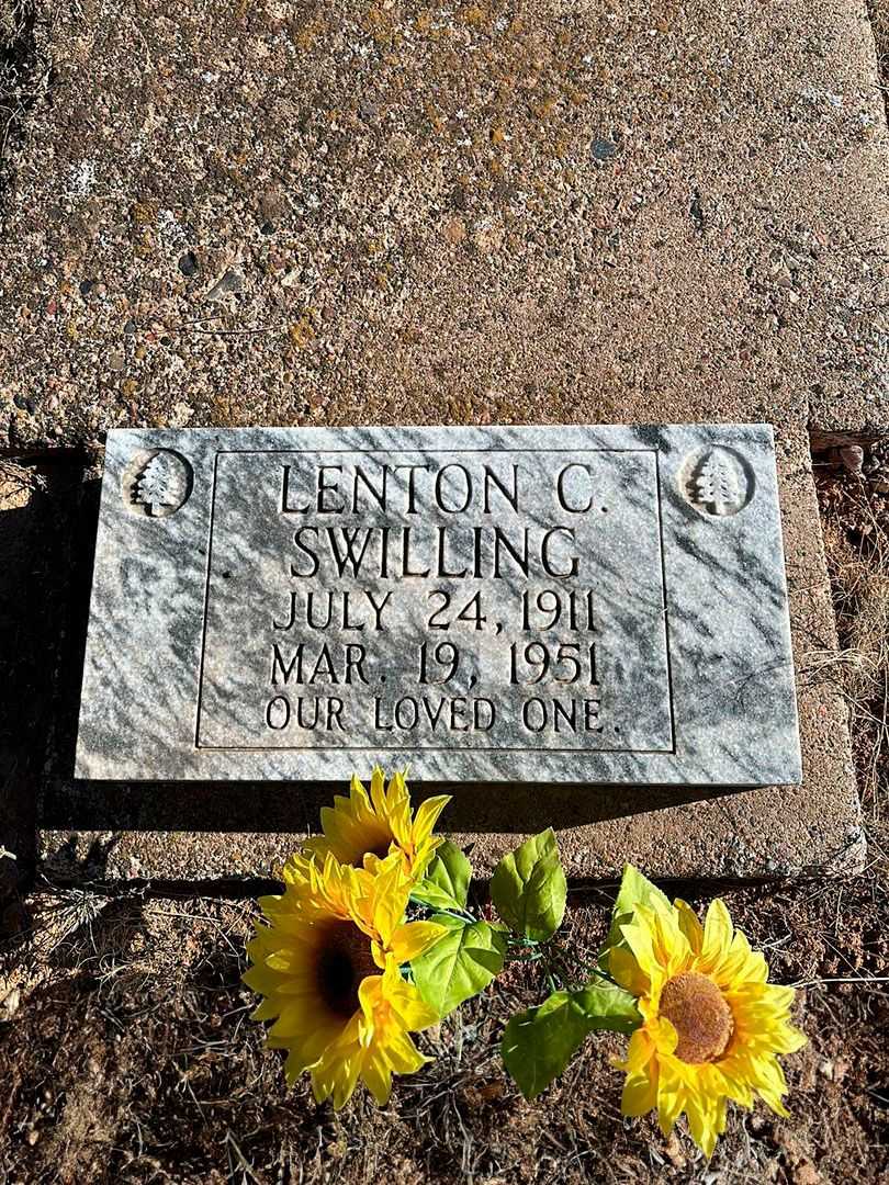 Lenton C. Swilling's grave. Photo 2