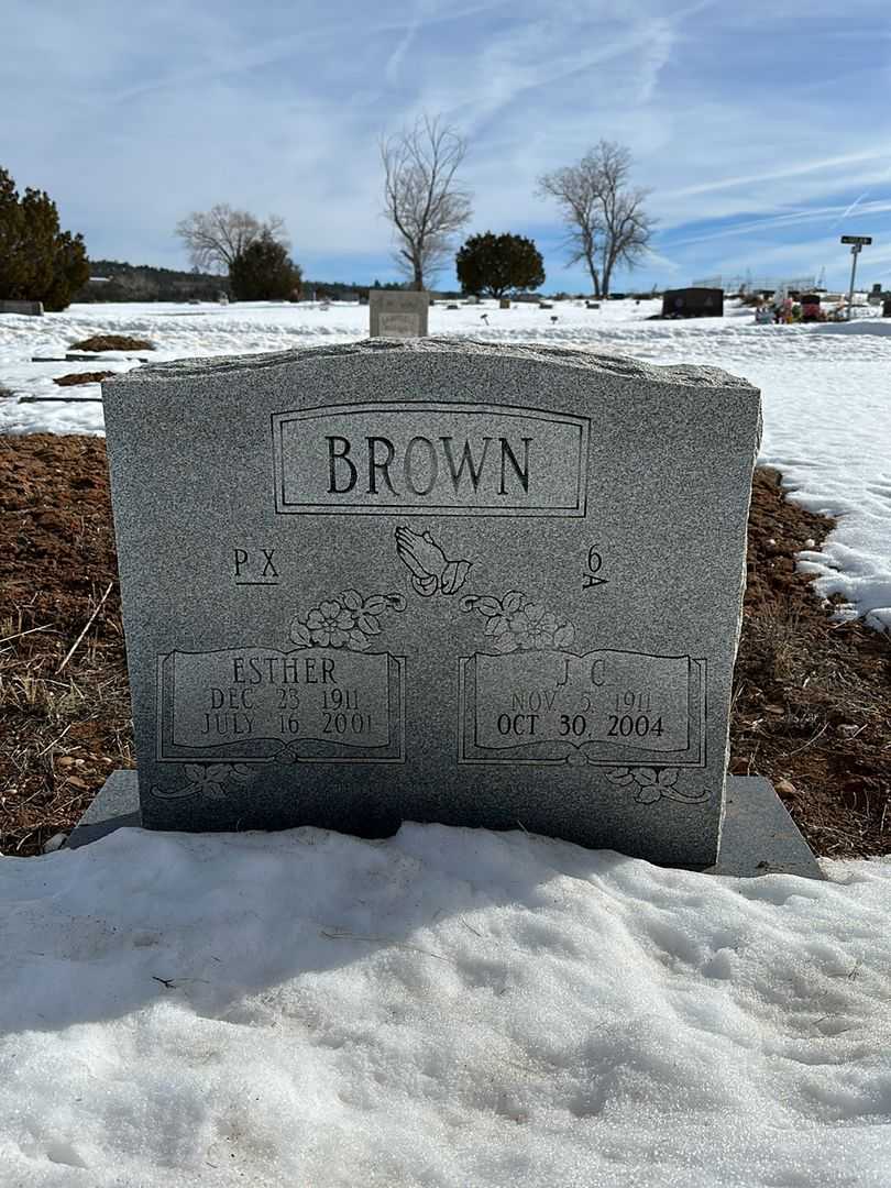 Esther Brown's grave. Photo 2