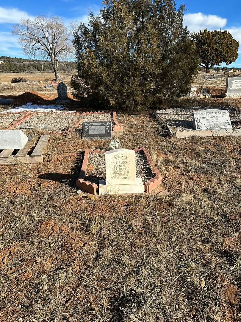 Nellie Annie Fuentes's grave. Photo 2