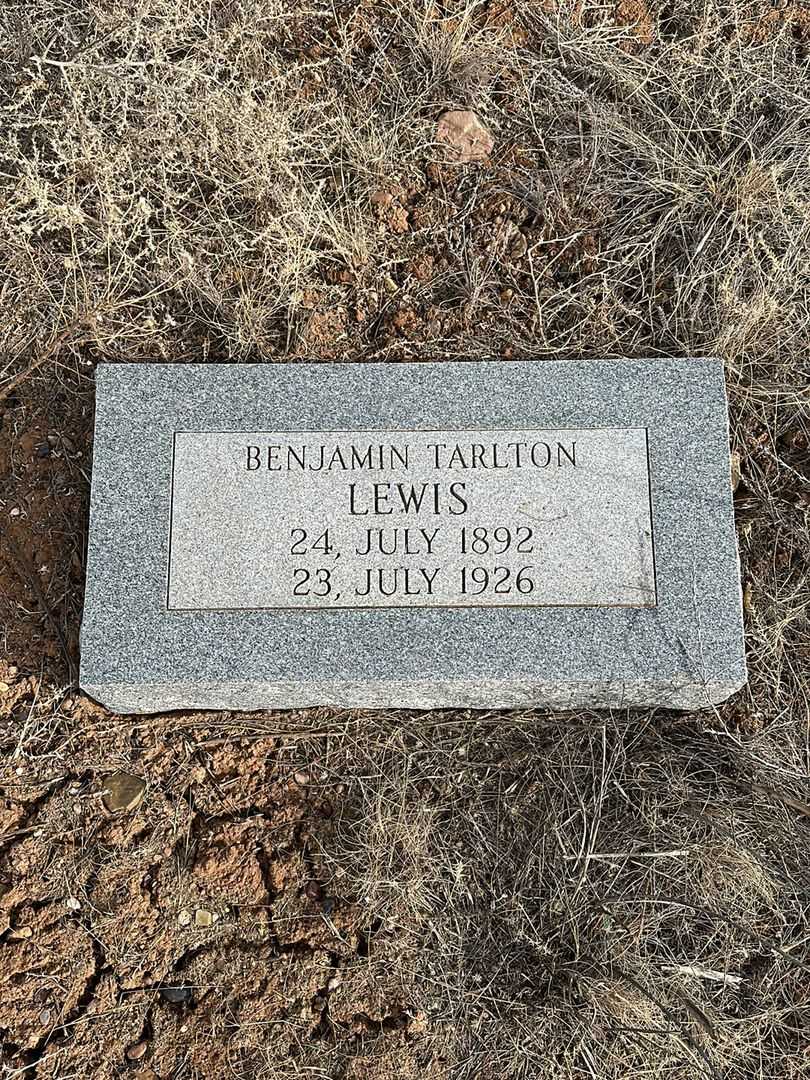 Benjamin Tarlton Lewis's grave. Photo 1
