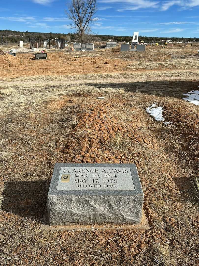 Clarence A. Davis's grave. Photo 2