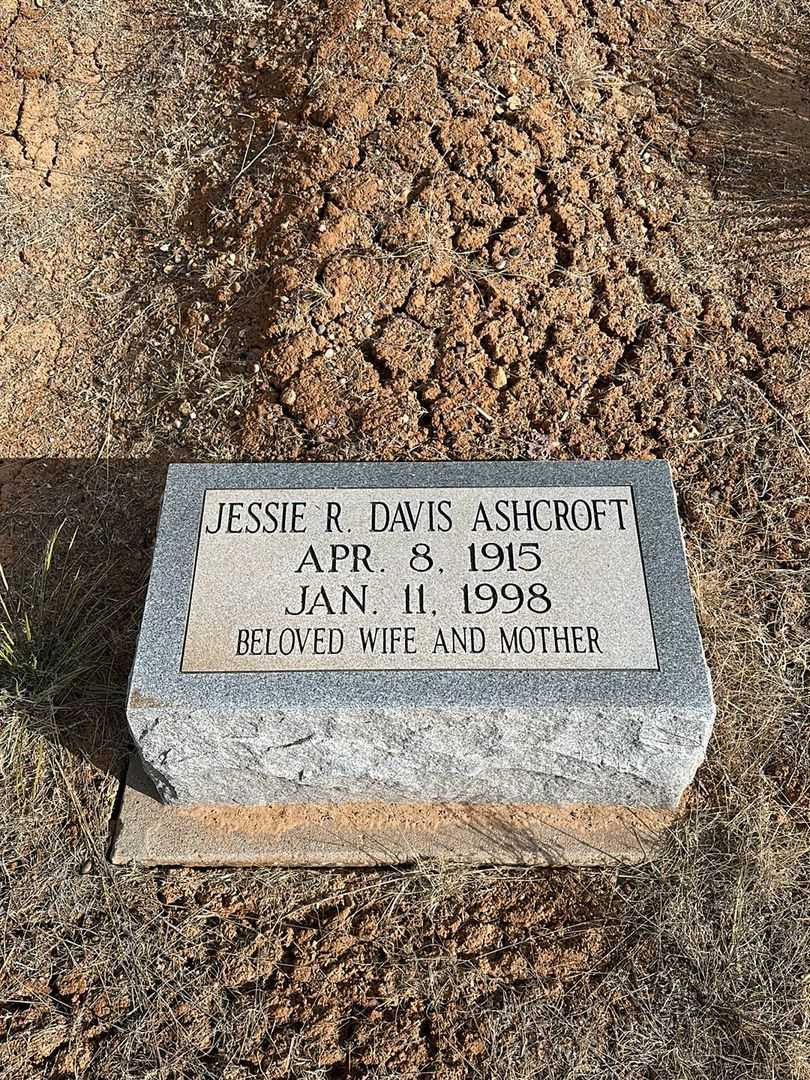 Jessie R. Davis Ashcroft's grave. Photo 1