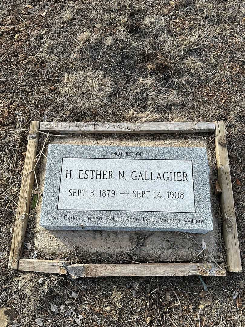 H. Esther N. Gallagher's grave. Photo 1