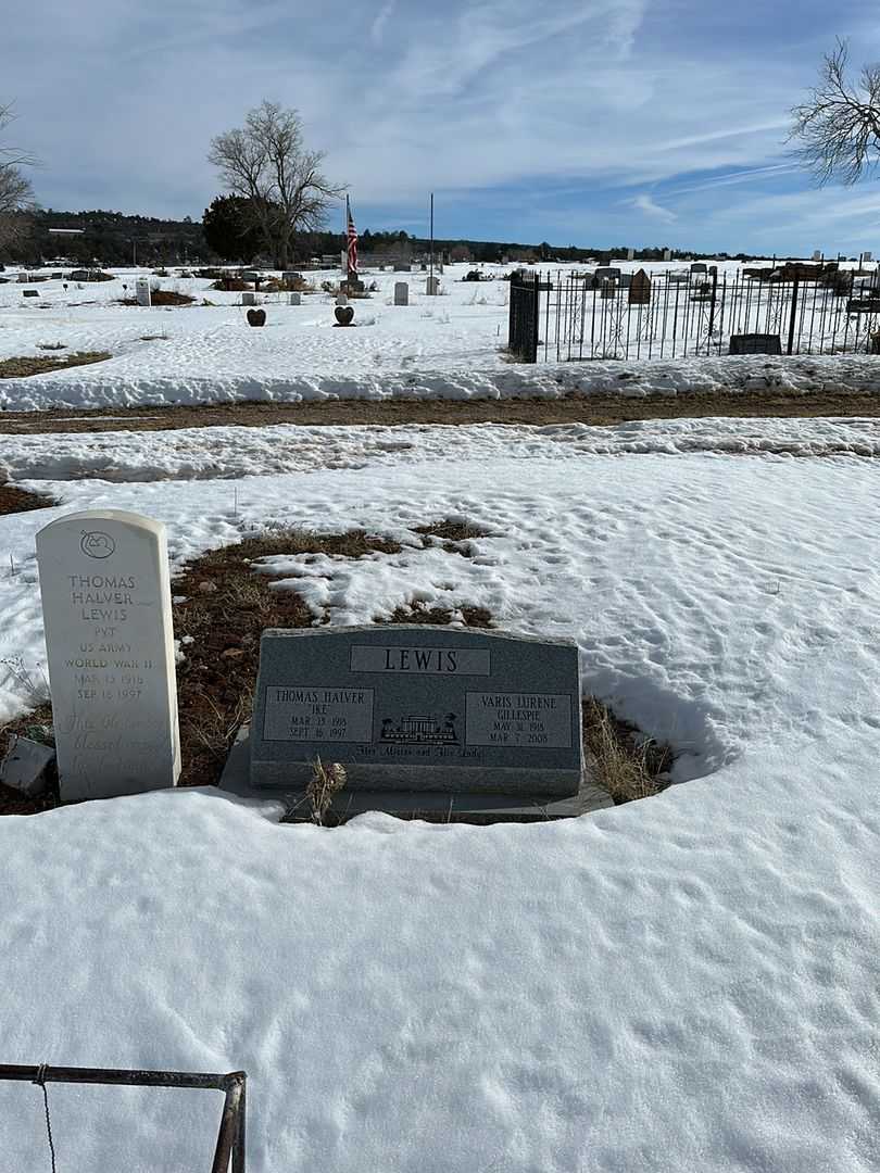 Thomas Halver "Ike" Lewis's grave. Photo 3