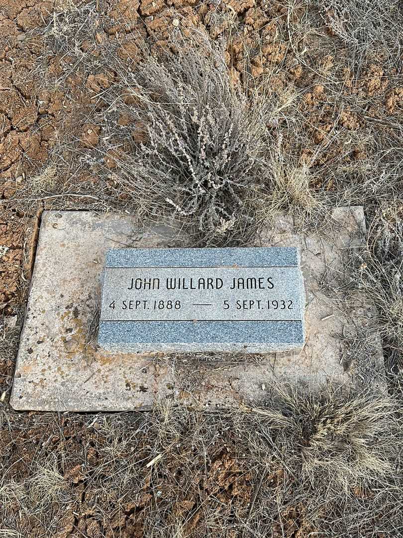 John Willard James's grave. Photo 1