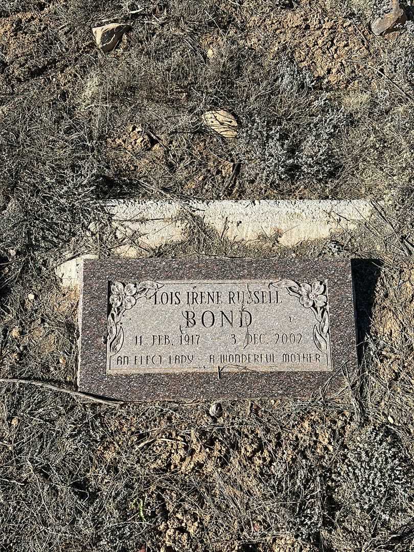Lois Irene Russell Bond's grave. Photo 1