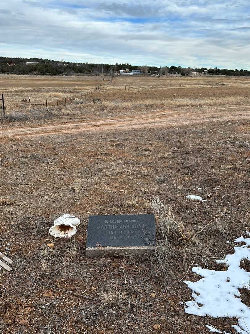 Martha Ann Adair's grave. Photo 2