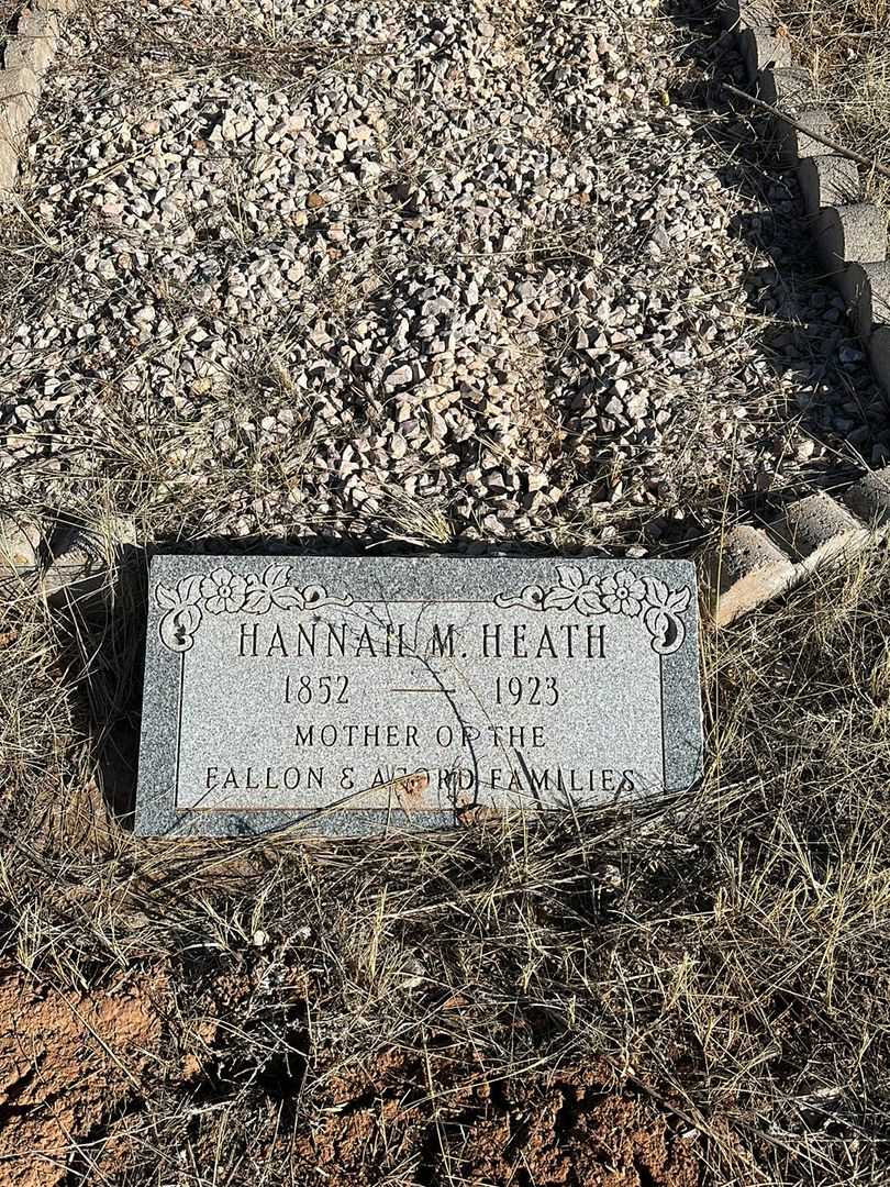Hannah Matilda Russell Heath's grave. Photo 1