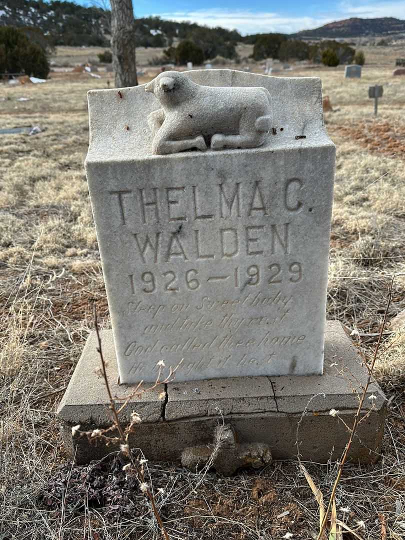 Thelma C. Walden's grave. Photo 1