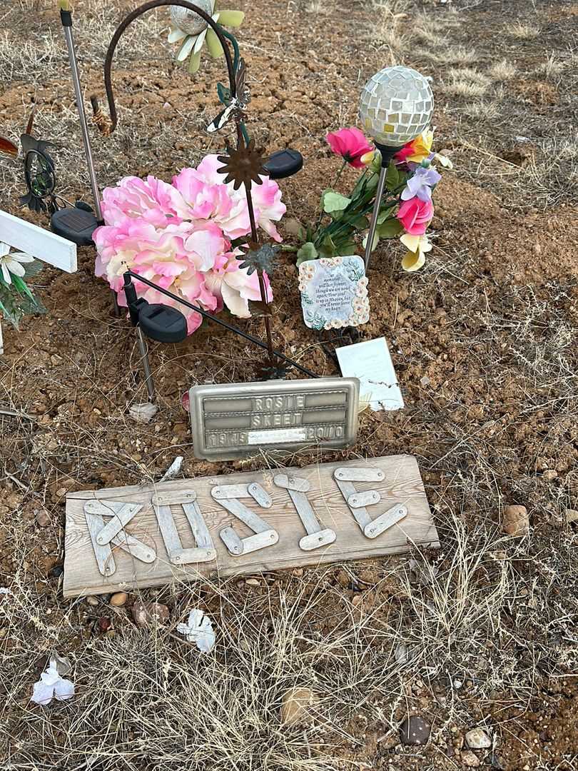 Rosie Skeet's grave. Photo 1