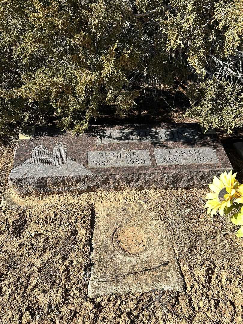 Sarah A. Lambson's grave. Photo 4