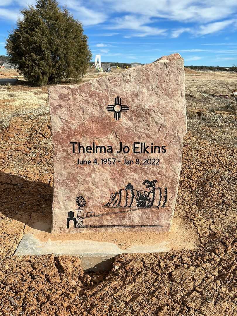 Thelma Jo Elkins's grave. Photo 1