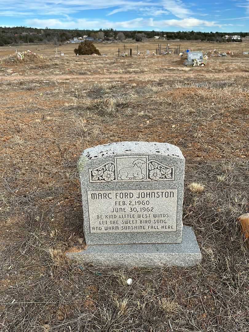 Marc Ford Johnston's grave. Photo 1