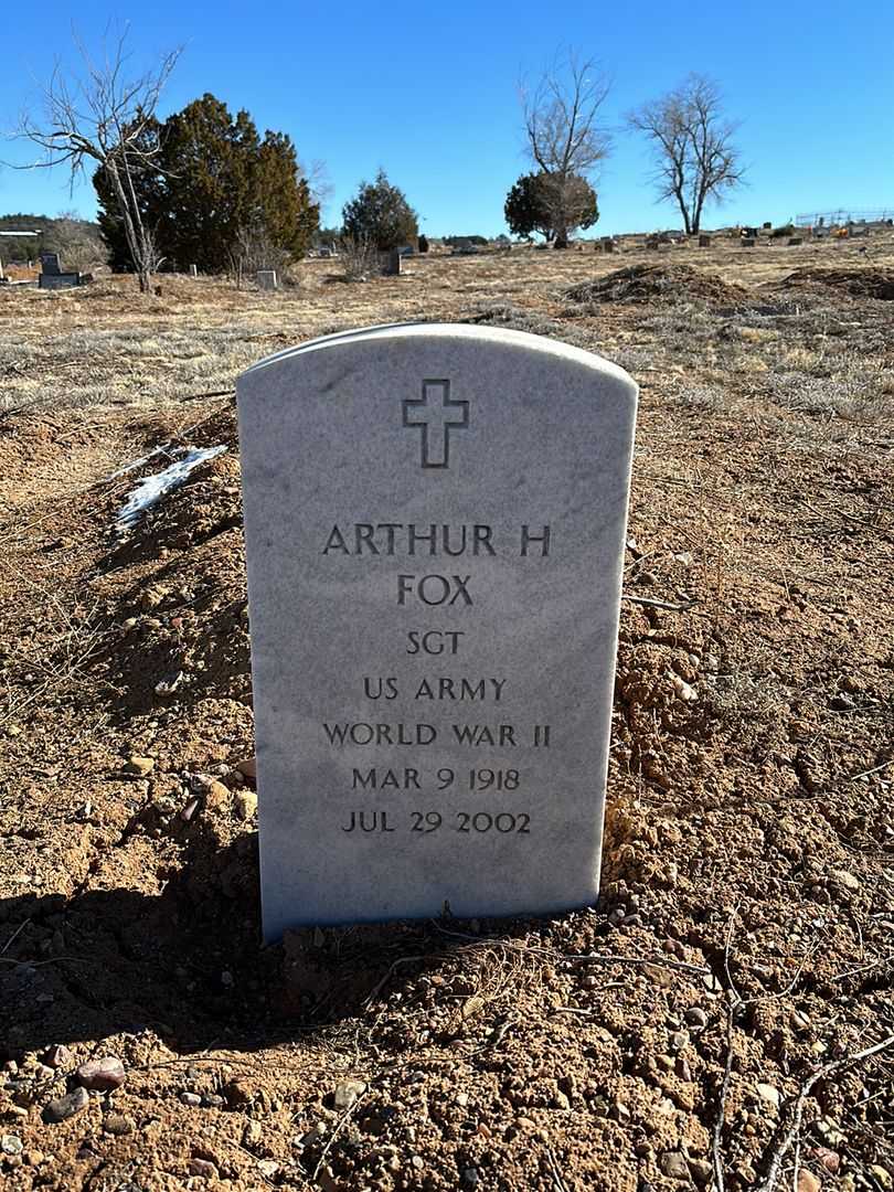 Arthur H. Fox's grave. Photo 1