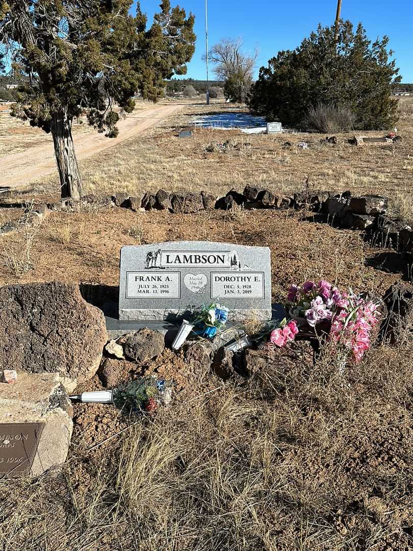 Dorothy E. Lambson's grave. Photo 1