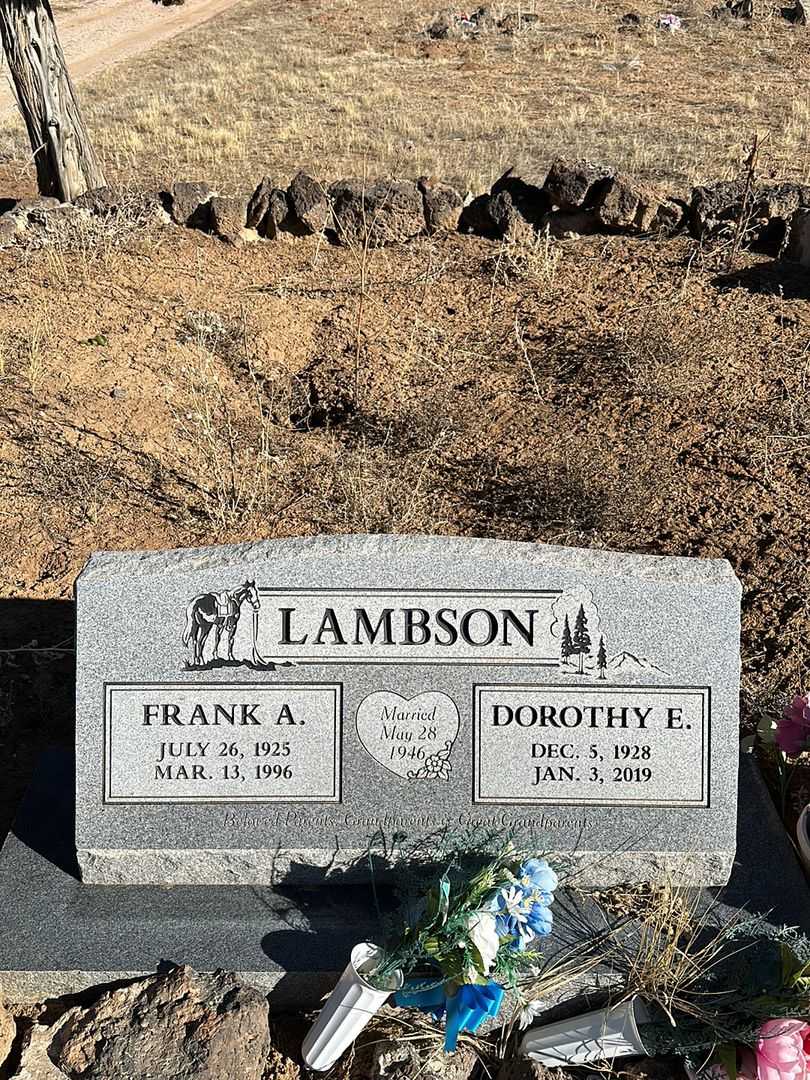 Dorothy E. Lambson's grave. Photo 2