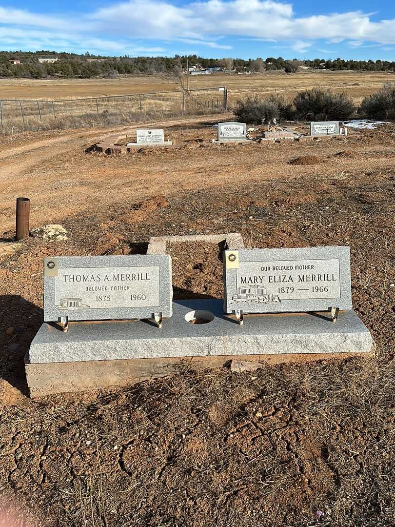 Thomas A. Merrill's grave. Photo 1