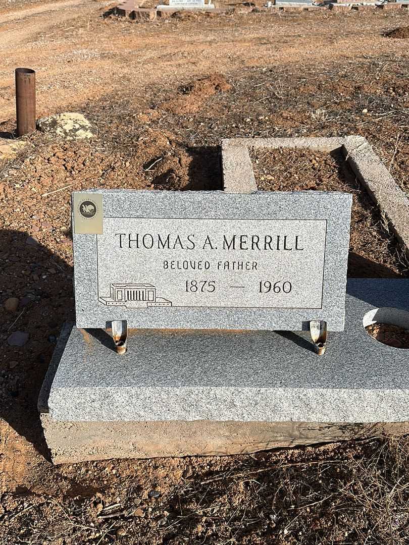 Thomas A. Merrill's grave. Photo 2