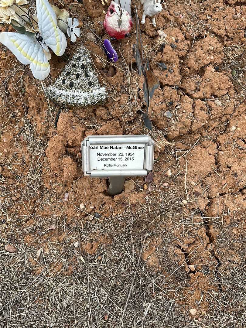 Joan Mae Natan-McGhee's grave. Photo 1