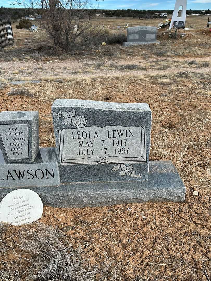 Leola Lewis Clawson's grave. Photo 1