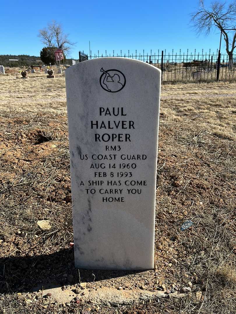 Paul Halver Roper Junior's grave. Photo 1